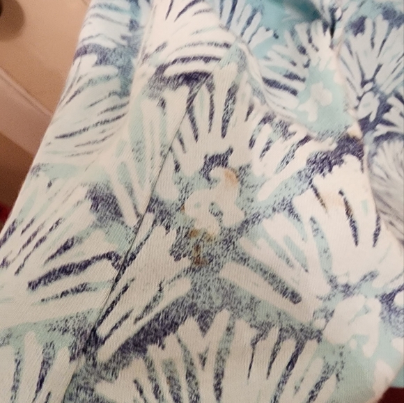 Fresh Produce Light & Navy Blue Ruffled Tiered Sundress Size Medium - Picture 3 of 5